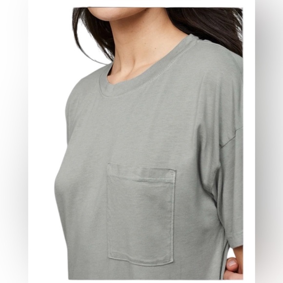 NWT Mate the Label Tencel Sleep Tee Dress Sage - Picture 3 of 4